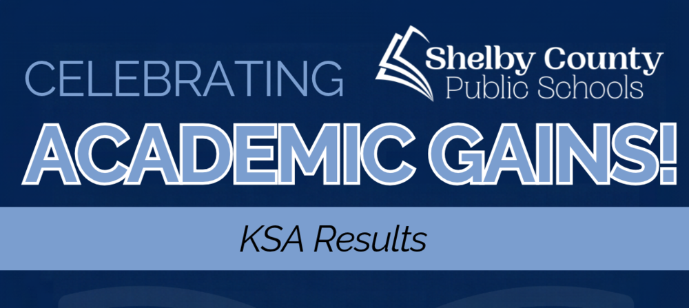 Shelby County Public Schools graphic introducing its Kentucky Summative Assessment results.